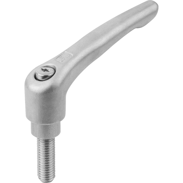 Adjustable Handle Size:1 M05X10 Stainless Steel, Blasted, Comp:Stainless Steel